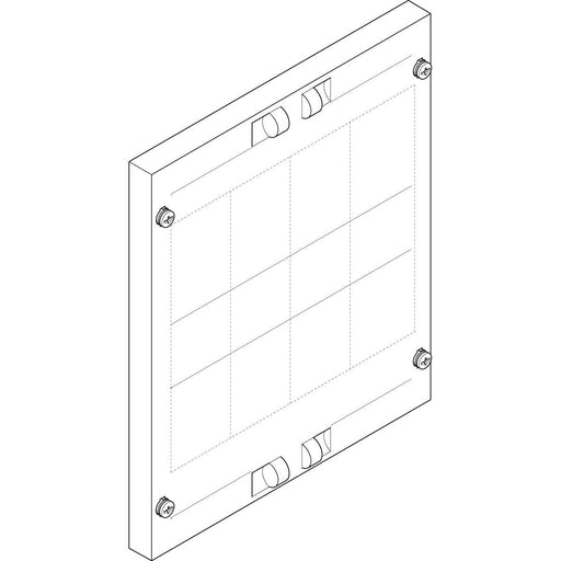 ABN - Abdeckung für Verteilerfeld Abdeckplatte FAP12709N 250x300mm 1FB/2RE_NH