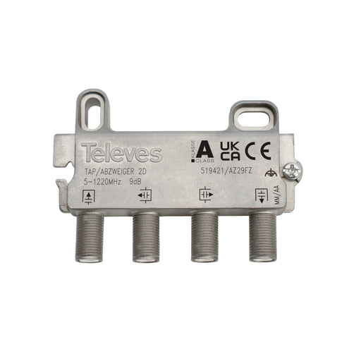 Televes - Abzweiger und Verteiler Abzweiger 2f. AZ29FZ 5-1218 MHz AD: 9 dB