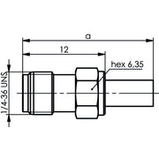 Telegärtner - Koax-Steckverbinder SMA-Kabelbuchse cr AU 100024691 K 02252 D − 5 Stück