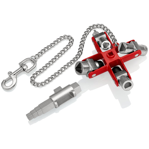 Knipex - Schlüssel für Gehäuse/Schränke Bau-Schlüssel 00 11 06 V01 Universal