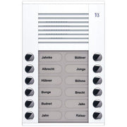 TCS Tür Control - Türstation für Türkommunikation Audioaußenstation 2-reihig PES12-WS/04 12 Tasten AP weiß