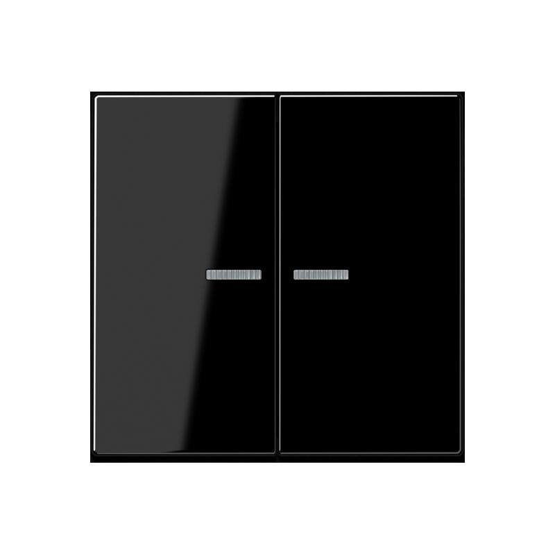 Jung - Bedienelement intelligent Taster 2fach BT A 17102 BF SW JUNG HOME