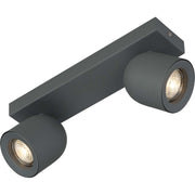 Böhmer - Downlight/Strahler/Flutlicht Deckenstrahler 42002 2xGU10 Struktur grau
