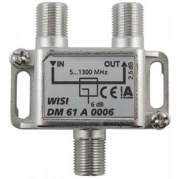 Wisi - Abzweiger und Verteiler Abzweiger 1f. DM 61 A 0006 5-1300MHz,6dB Cl.A