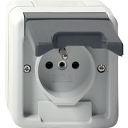 Gira - Steckdose Steckd. Erdstift KD+SH 448530 Grau