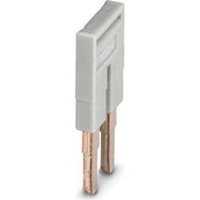 Phoenix Contact - Querverbinder/Brücker für Reihenklemme Steckbrücke FBS 2-8 GY 2pol. − 10 Stück