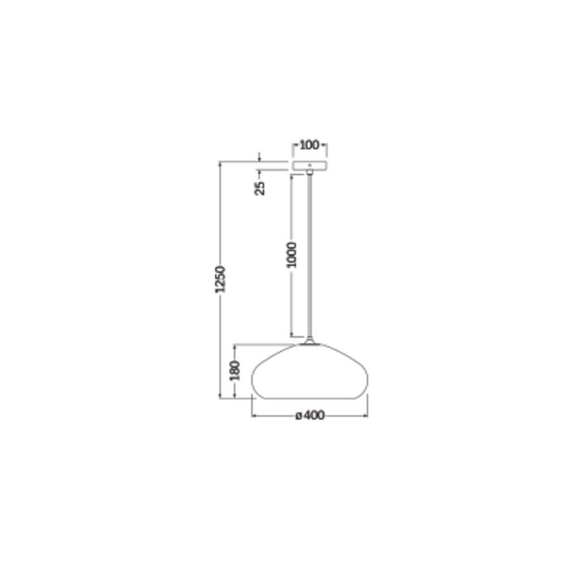 Ledvance - Pendelleuchte E27 D. C. Drop Pend E27 braun