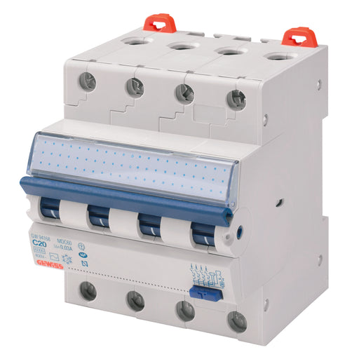 Gewiss - Kombination FI-Schalter/Leitungsschutzschalter FI/LS-Schutzschalter GW95167 B16A, 30mA, 4P, 4TE