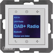 Berker - Elektronik-Gerät für Installationsschalterprogramme Radio DAB+, B.x alu matt 29841404