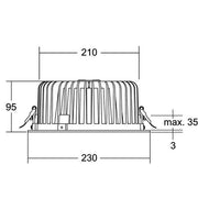 Brumberg Leuchten - Downlight/Strahler/Flutlicht LED-Einbaudownlight 12553184