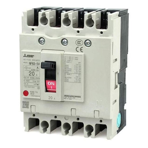 Mitsubishi Electric - Leistungsschalter für Trafo-, Generator- und Anlagenschutz Leistungsschalter NF63-SV 4P 30A 4-polig