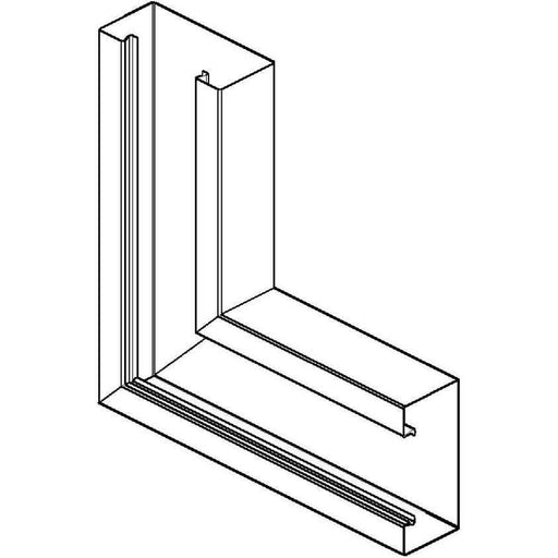 Niedax - Flachwinkel für Geräteeinbaukanal Gerätek.Vertikaleck GKV 213-78 R