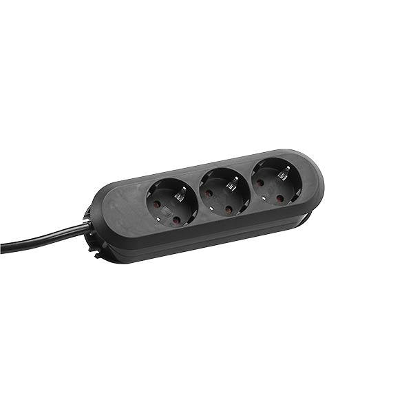 Bachmann - Mehrfachsteckdose Tischsteckdose 3f. 387.171 3,0m sw