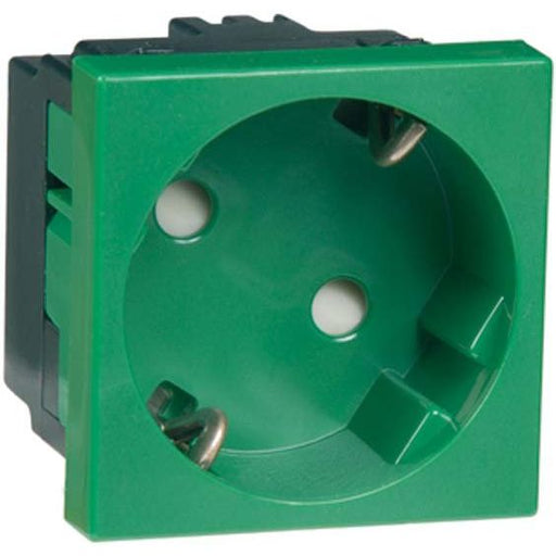 Peha - Schalter-/Steckdosenkombination SCHUKO-EB-Steckd.1-fach gn D 6211.42 EMS SI WI 16A 250V 2-pol.33G