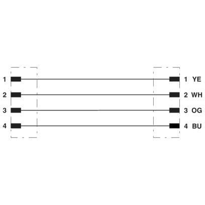 Phoenix Contact - Konfektioniertes Sensor-Aktor-Kabel Netzwerkkabel NBC-MSD/ 2,0#1411531