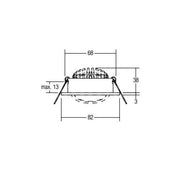 Brumberg Leuchten - Downlight/Strahler/Flutlicht LED-Deckenspot chr 12261023 7W 2700K 710lm 350mA