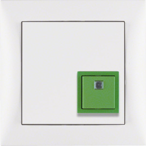 Berker - Behindertenelement für Installationsschalterprogramme Abstelltaster pows/ma 52019909 mit Rahmen