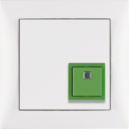 Berker - Behindertenelement für Installationsschalterprogramme Abstelltaster pows/ma 52019909 mit Rahmen