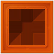 Jung - Abdeckrahmen Rahmen 1-fach LC 981 260 orange vif