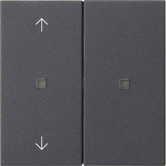 Gira - Bussystem-Tastwippe KNX RF Bedienaufsatz 2-f. 510828 Anthrazit