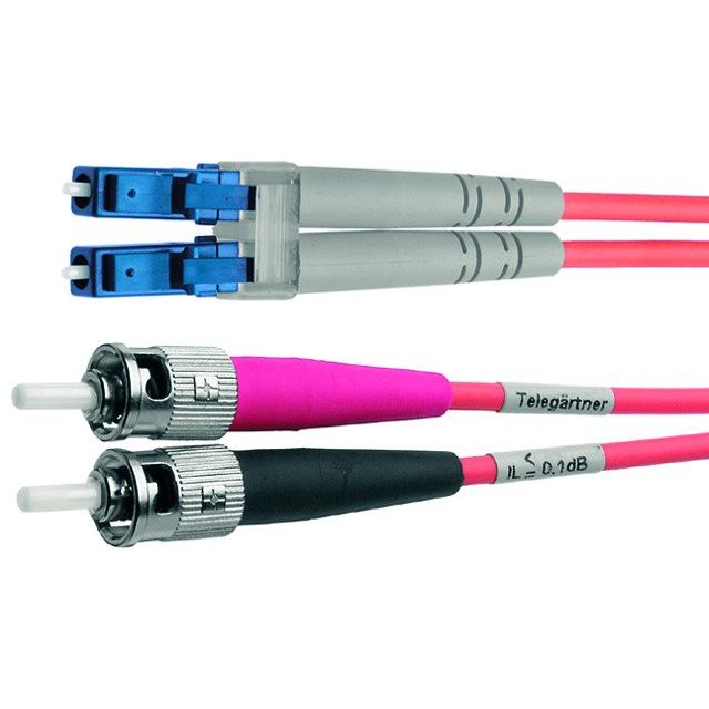 Telegärtner - Patchkabel LWL Duplexkabel LC/ST 100012156 E9 OS2 2m