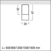 Zumtobel Group - Lichtleiste LED - Lichtleiste LINARIA #42190155 830, silber