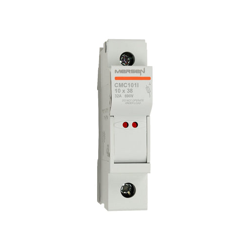 Mersen - Halter für zylindrische Sicherung Sicherungshalter CMC101I 10x38 AC690V 32A 1-p − 12 Stück