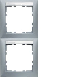 Berker - Abdeckrahmen Rahmen 2fach alu lack 10129959