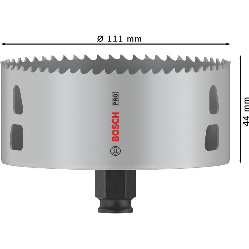 Bosch - Lochsäge PRO Multi Material PC Plus 2608594413 Lochsäge, 111 mm