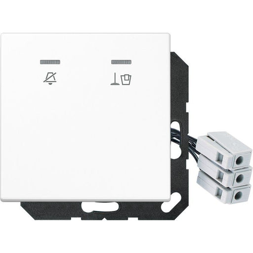 Jung - Abdeckung/Bedienelement für Installationsschalterprogramme Hotelabdeckung LS CU KO5 M 24 WW mit LED-Einheit 24 V