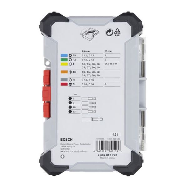 Bosch - Werkzeugset Extra Hard 2607017723VE(43) Schrauberbit-Set