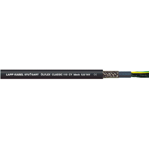 Lapp Kabel&Leitung - Energiekabel >= 1 kV, für ortsveränderlichen Einsatz ÖLFLEX CLASSIC 110 CY BK 1121397 0,6/1kV 4G120