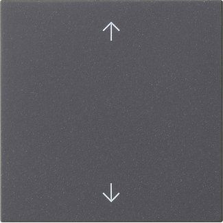 Gira - Abdeckung/Bedienelement für Installationsschalterprogramme Wippe 1-fach 538928 Anthrazit