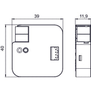 Theben - Bussystem-Systemschnittstelle/Medien-Gateway Split Unit Gateway AC IR1 KNX