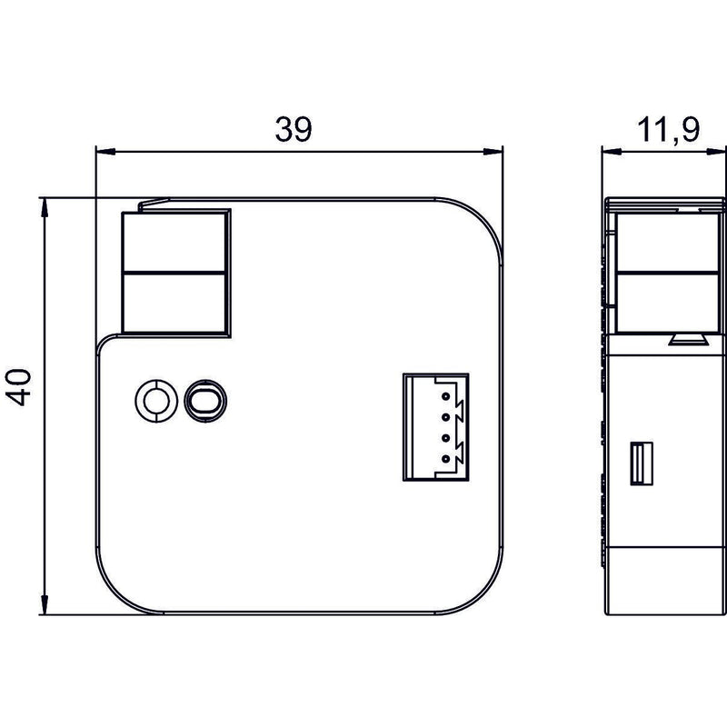 Theben - Bussystem-Systemschnittstelle/Medien-Gateway Split Unit Gateway AC IR1 KNX