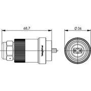 Telegärtner - Modularer Steckverbinder TOC Steckerset IP68 100007398 MPO/MTP male, Multi