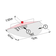 BEG Brück Electronic - Bussystem-Bewegungsmelder Multisensor Indoor180BMSDALI2o.R DALI
