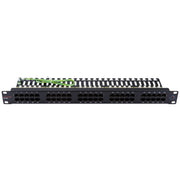 Dätwyler IT Infra - Patchpanel Kupfer Telefonpanel CU 50/4 418003 Cat. 3 schwarz