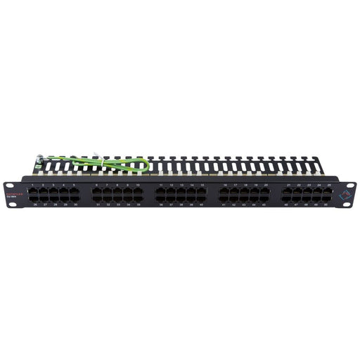 Dätwyler IT Infra - Patchpanel Kupfer Telefonpanel CU 50/4 418003 Cat. 3 schwarz