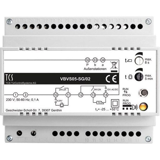 TCS Tür Control - Netzgerät für Türkommunikation BUS-Steuergerät VBVS05-SG/02 1Strang,6TE