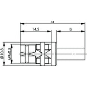 Telegärtner - Koax-Steckverbinder Einbaubuchse 100024378 Cr/Cr75 Ohm G12
