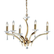 Brumberg Leuchten - Pendelleuchte Krone Stella 00850595 5Lp. E14/40W, gold