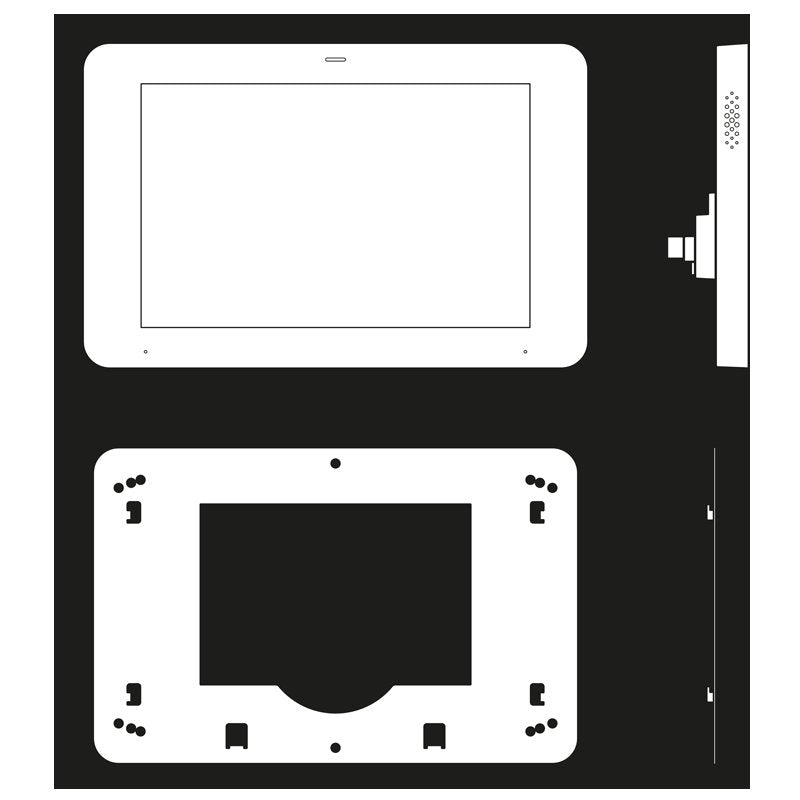 Jung - Bussystem-Melde-/Bedientableau KNX-Smart Panel SP 0081 U 203mm/8