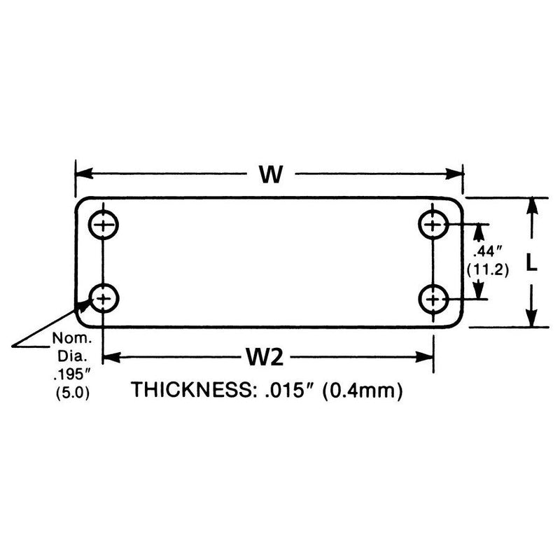 HellermannTyton - Kabelmarkierungssystem Kennzeichnungsschild IMP3,5-N66-NA-C1 − 100 Stück