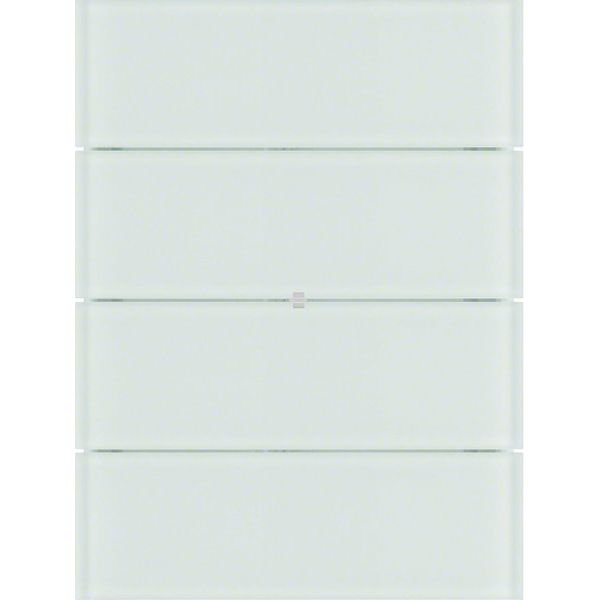 Berker - Bussystem-Tastsensor Tastsensor 4fach 75164090 Glas polarweiß