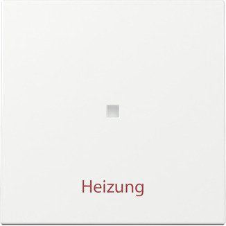 Gira - Abdeckung/Bedienelement für Installationsschalterprogramme Wippe Kontrollf. + Heizung 367803 Ein/Aus Reinweiß