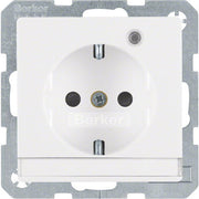 Berker - Steckdose SCHUKO-Steckdose pws samt 41106089 Kontroll-LED
