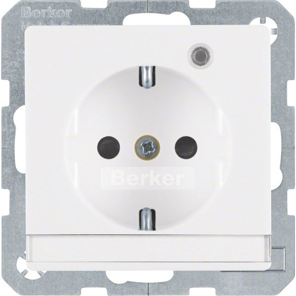 Berker - Steckdose SCHUKO-Steckdose pws samt 41106089 Kontroll-LED