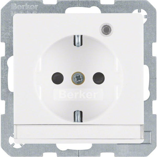 Berker - Steckdose SCHUKO-Steckdose pws samt 41106089 Kontroll-LED