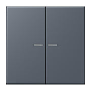 Jung - Abdeckung/Bedienelement für Installationsschalterprogramme Wippe mit Lichtleiter LC 102 KO5 262 gris fonce 59
